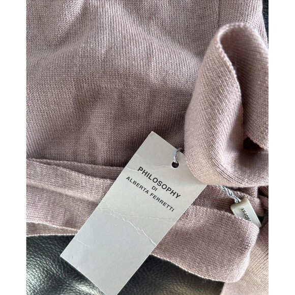 Philosophy Alberta Ferretti Halter Neck Open Wrap Back Fine Knit Wool Sweater 8 - Picture 7 of 10